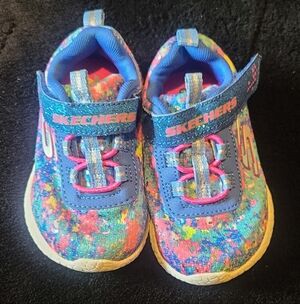Skechers Kids' Multi-Color Sparkle Sneakers